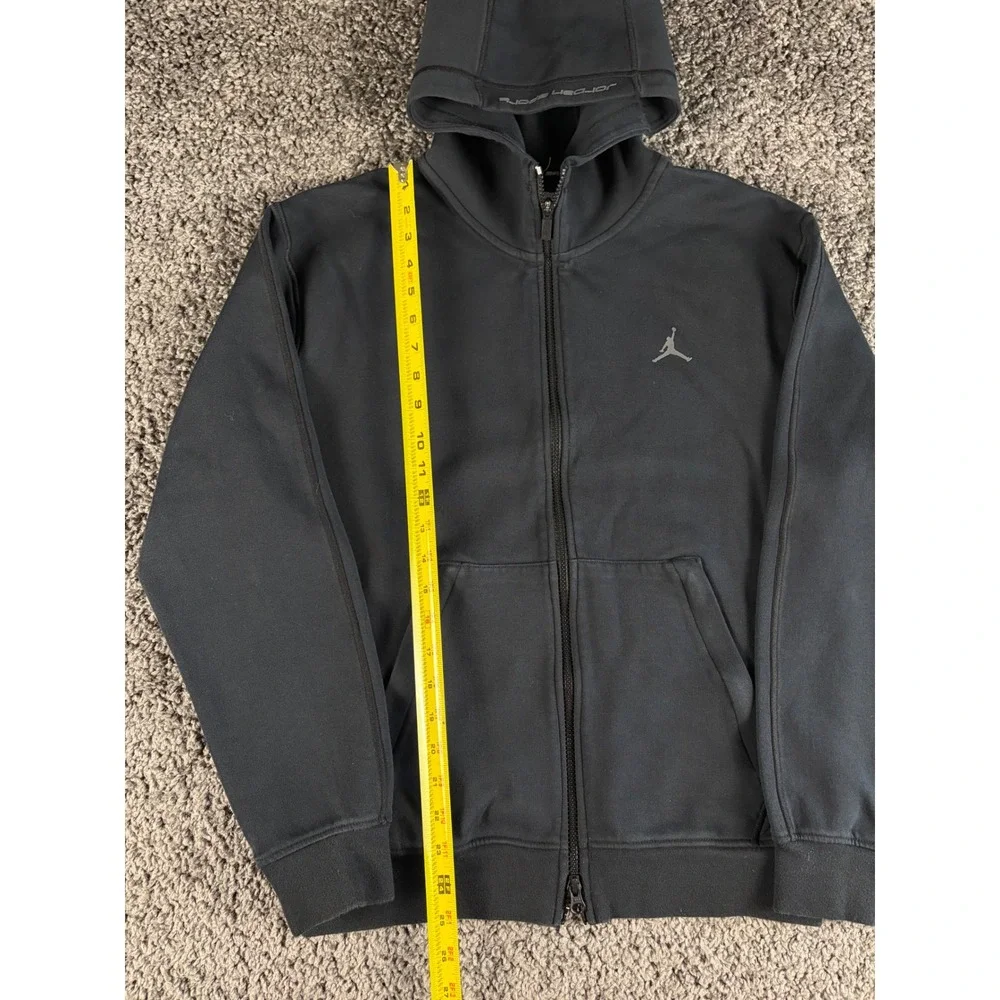 Jordan Sport Dri-FIT Full Zip Hoodie Black Mens Small Jumpman Sweatshirt